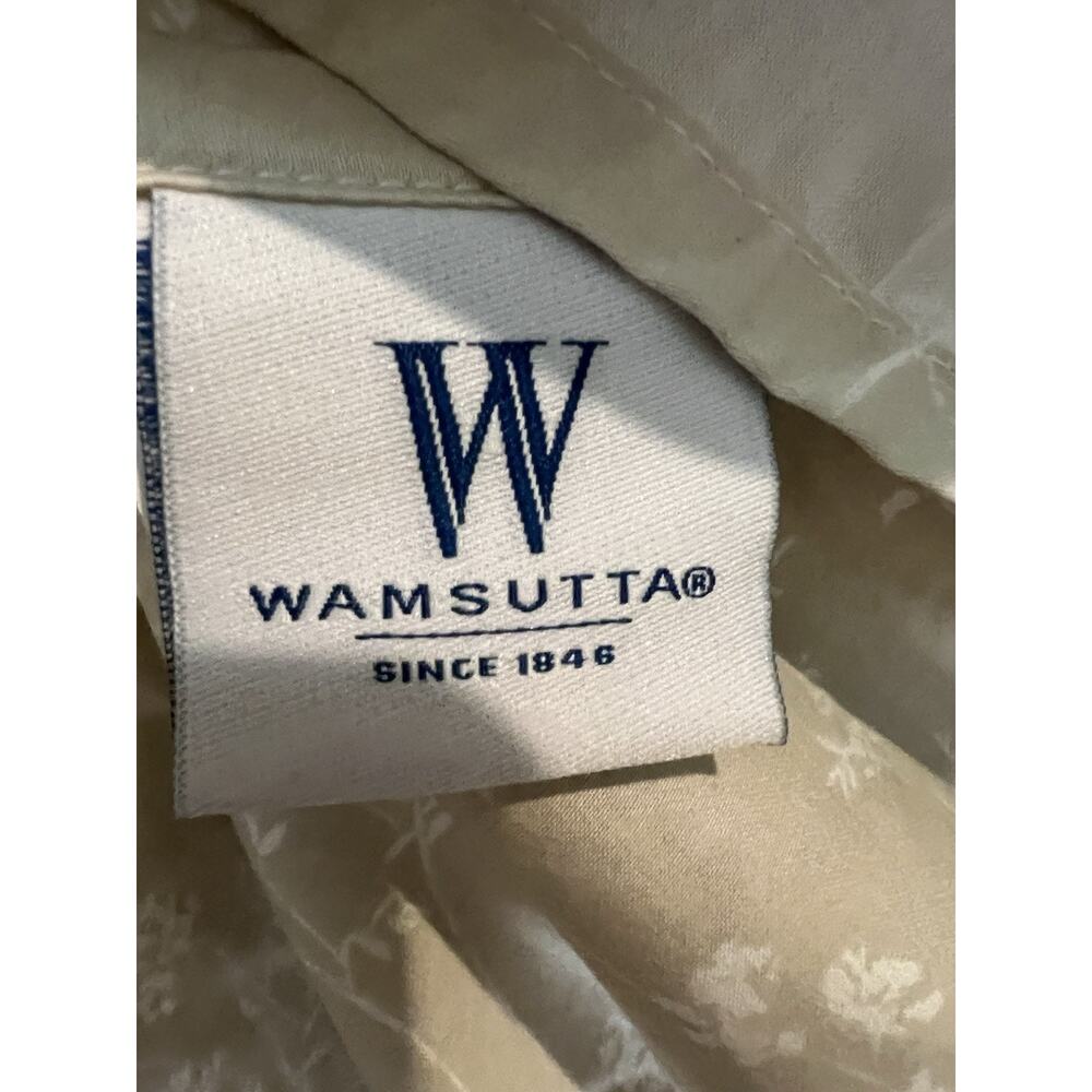 WAMSUTTA Pima Cotton 625 TC Flat Sheet Only QUEEN Verity Floral Wild Flowers